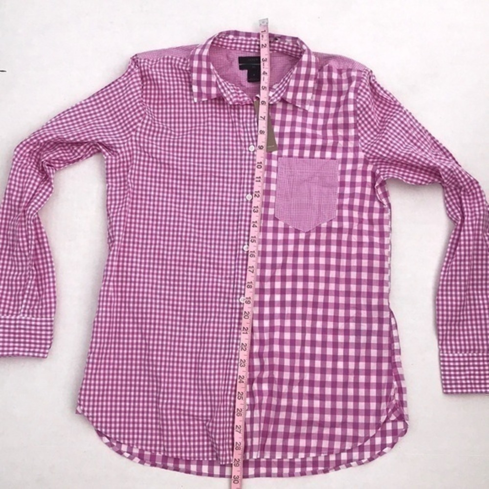 J. Crew Button Down Checkered Gingham BOYFRIEND N… - image 5